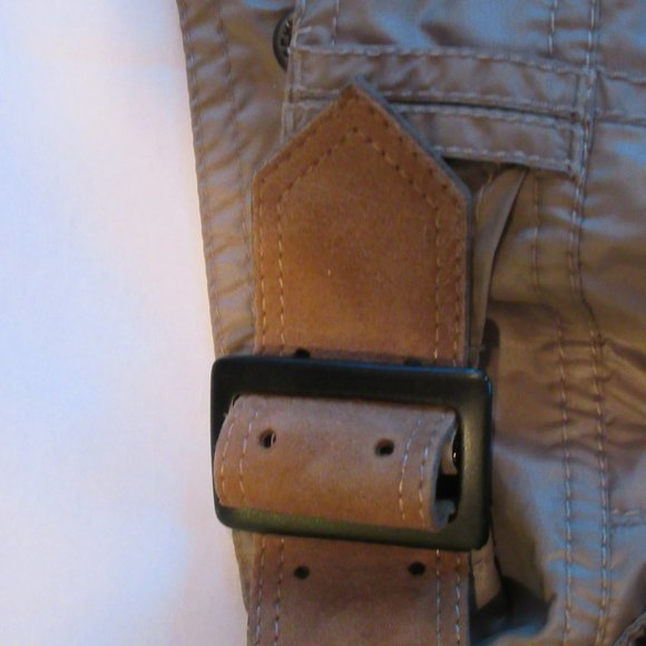 1G First Generation Rain Men's Waterproof Beige Bomber Jacket - Picture 3 of 8